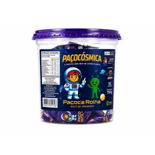 Paçoca Rolha Paçocósmica c/ 50 Und. - 750g