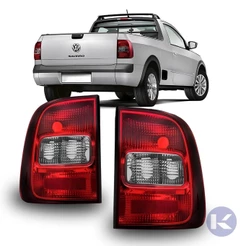 Lanterna Traseira Saveiro G5 G6 2009 a 2016 Bicolor Fumê