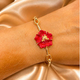 Bracelete Pulseira Flor Cores