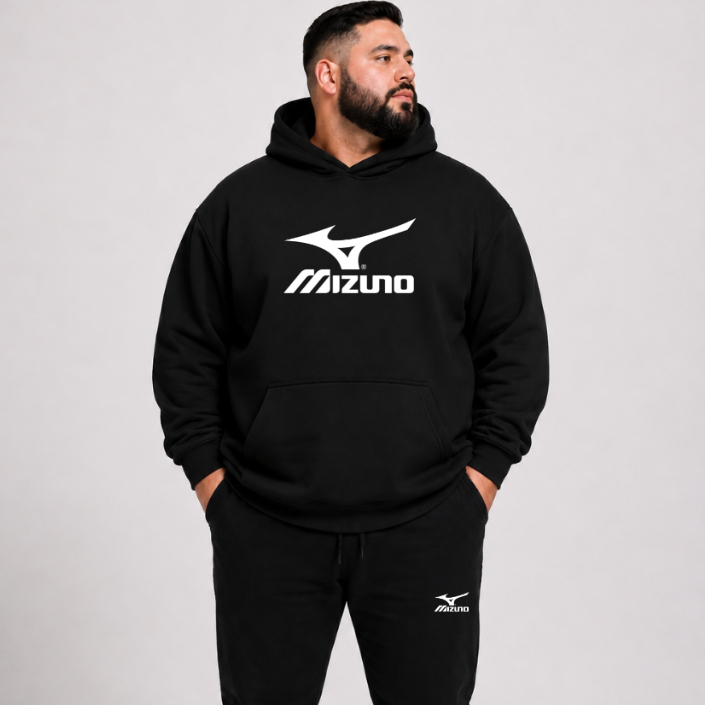 Conjunto Moletom Com Capuz e Bolso Calça Plus Size G1 AO G5 Masculino Lançamento