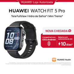 HUAWEI WATCH FIT 5 Pro| Smartwatch Relogio | Tela FullView AMOLED de 1,92"| Mini Treino | 64 GB ECG