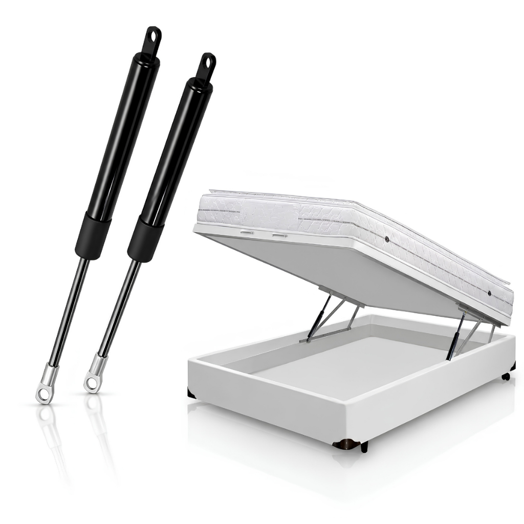 Kit Pistão a Gás Para Cama Box Baú 1500n 150kgf MG20186 Amortecedor a Gás Para C