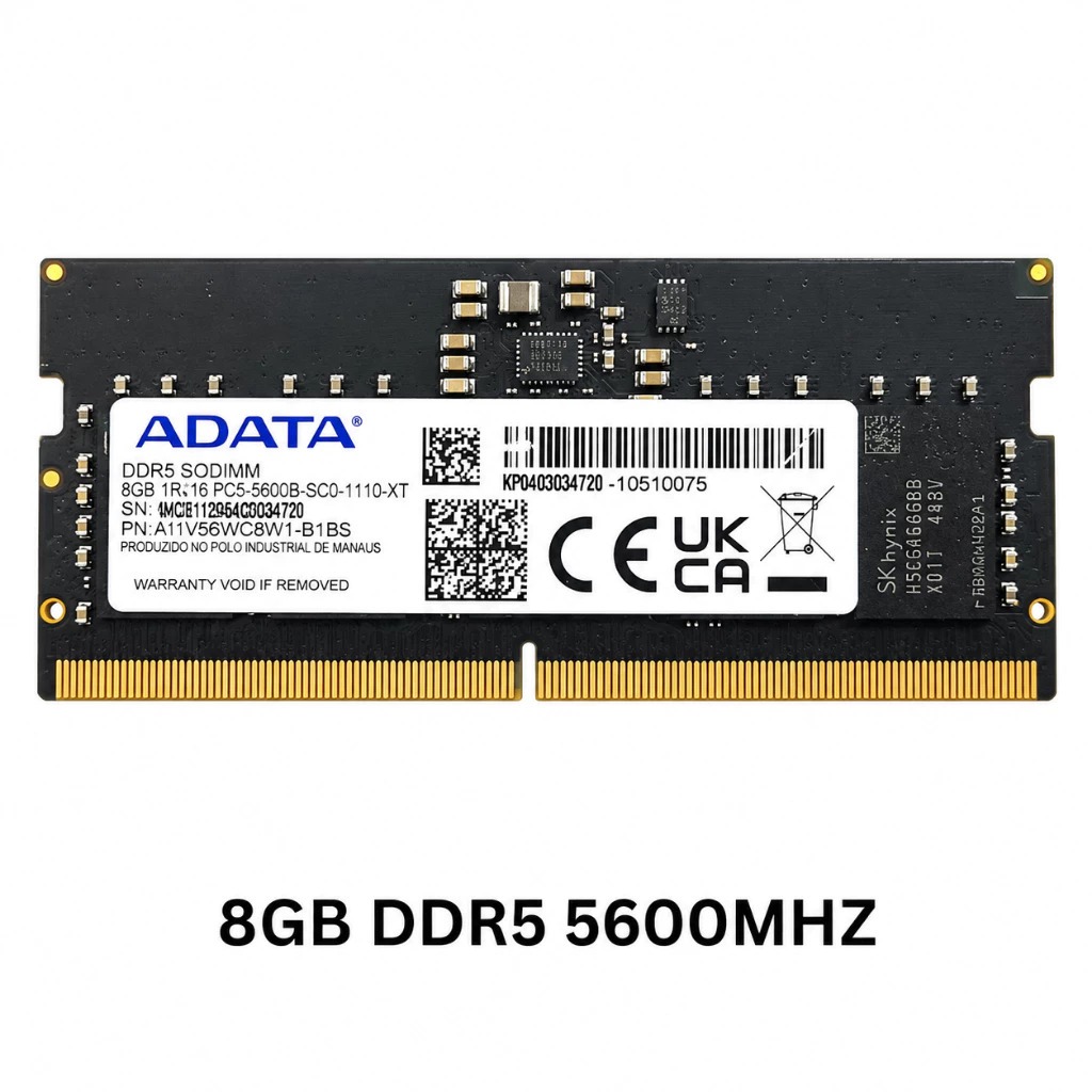 Memória ram DDR5 8GB 5600MHZ ADATA/XPG/SK HYNIX SODIMM PC5 para Notebook 1RX8