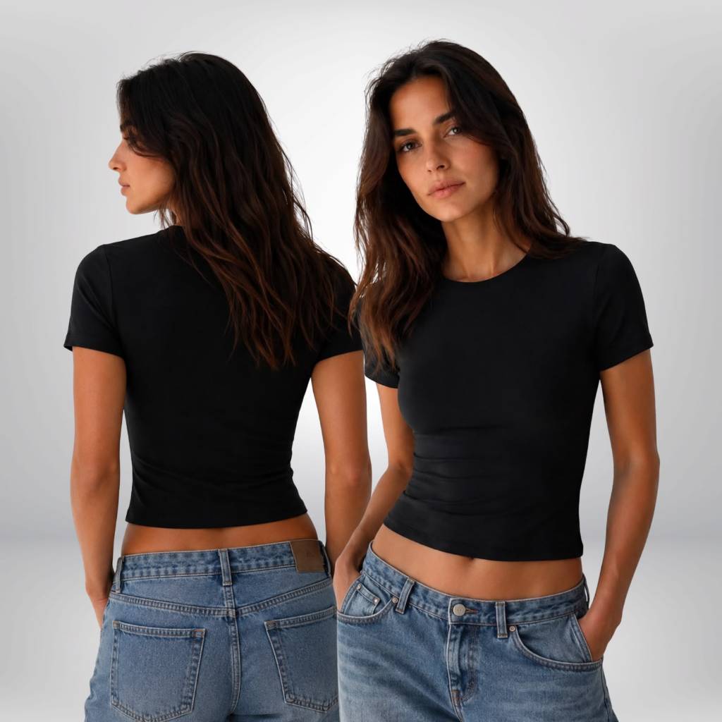 Baby Tee Feminina Suplex Premium Blusa Compreensão Academia