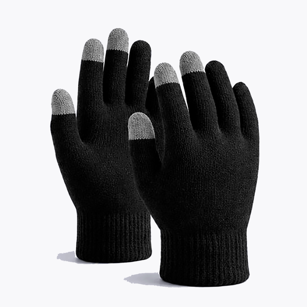 Luva de Lã Inverno Unissex Touch Screen Macia Resistente Confortável Permite Uso Celular e Tablet