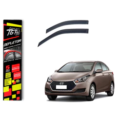 Calha de Chuva Hyundai HB20s 2013 a 2019 4 portas TG Poli Defletor Portas Protetor Janelas Fumê