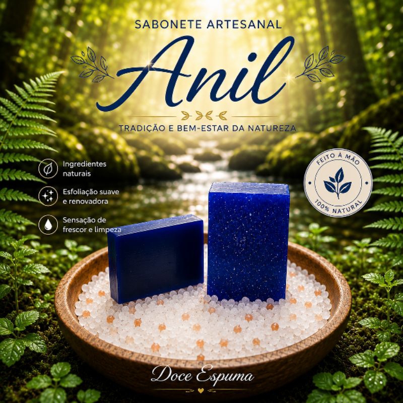Sabonete de Anil (Wagi) 100g - Limpeza Energética - Proteção - Purificação - Descarrego