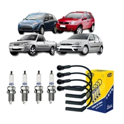 Kit De Cabos + Velas Ecosport 1.6 Zetec Rocam 1999 a 2003