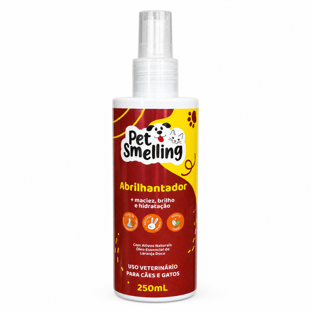 Spray Abrilhantador para Cães e Gatos 250ml – Pet Smelling