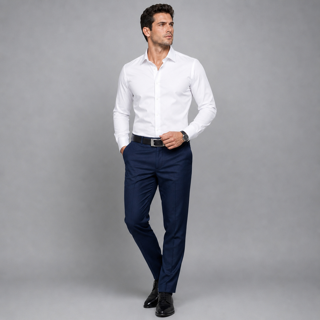 Camisa Masculina social Slim de Qualidade Premium - Excelente Acabamento