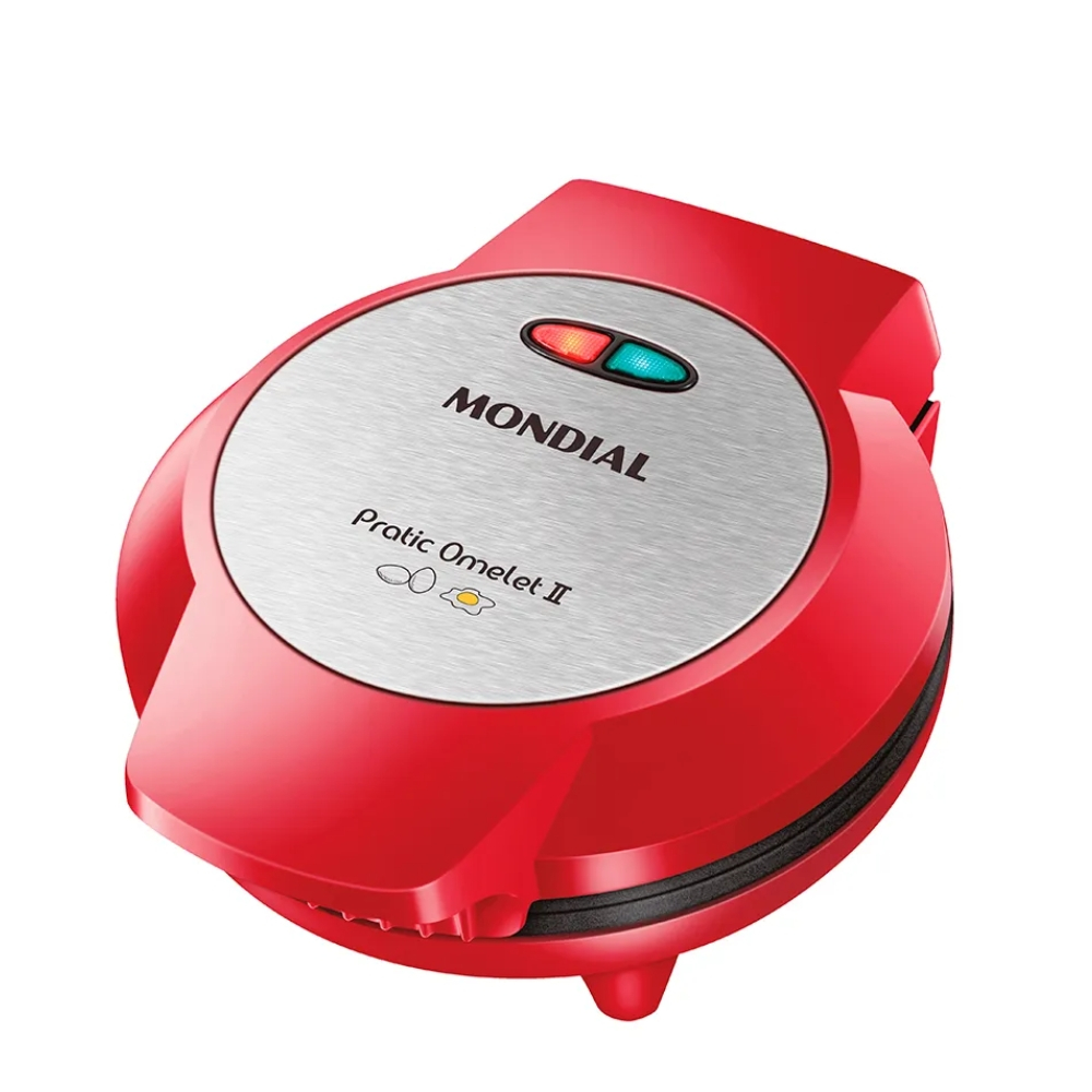 Omeleteira Elétrica Mondial Pratic Omelet II OM-04-RI Antiaderente 2 Omeletes