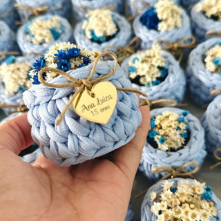 kit Mini cachepô com flores | com flor sempre viva | Personalizado | Lembrancinha | Perfumado