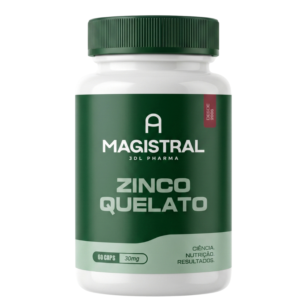 Zinco Quelato 30mg com Laudo