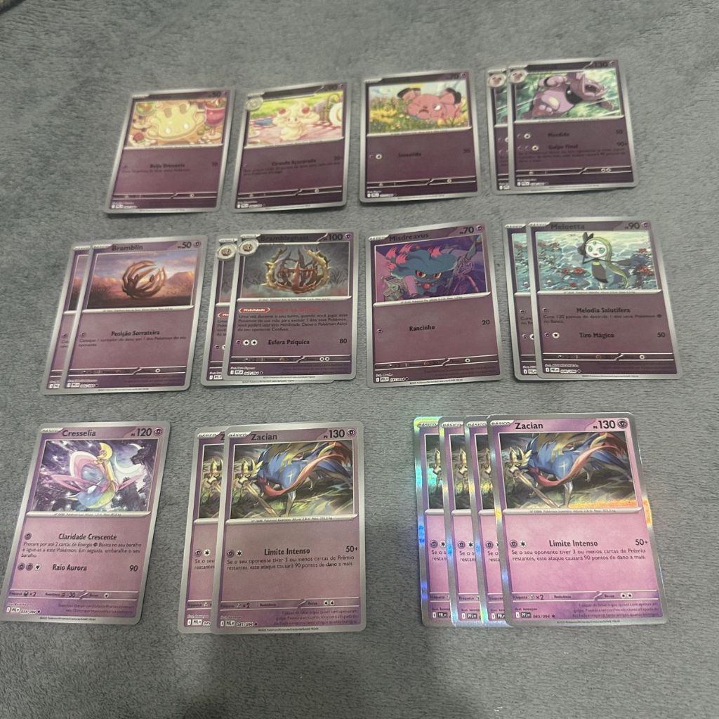 Cartas Pokémon Mega Evolução (094) Reverse Holo e Holo - Psychic | Master Set | Escolha a Carta