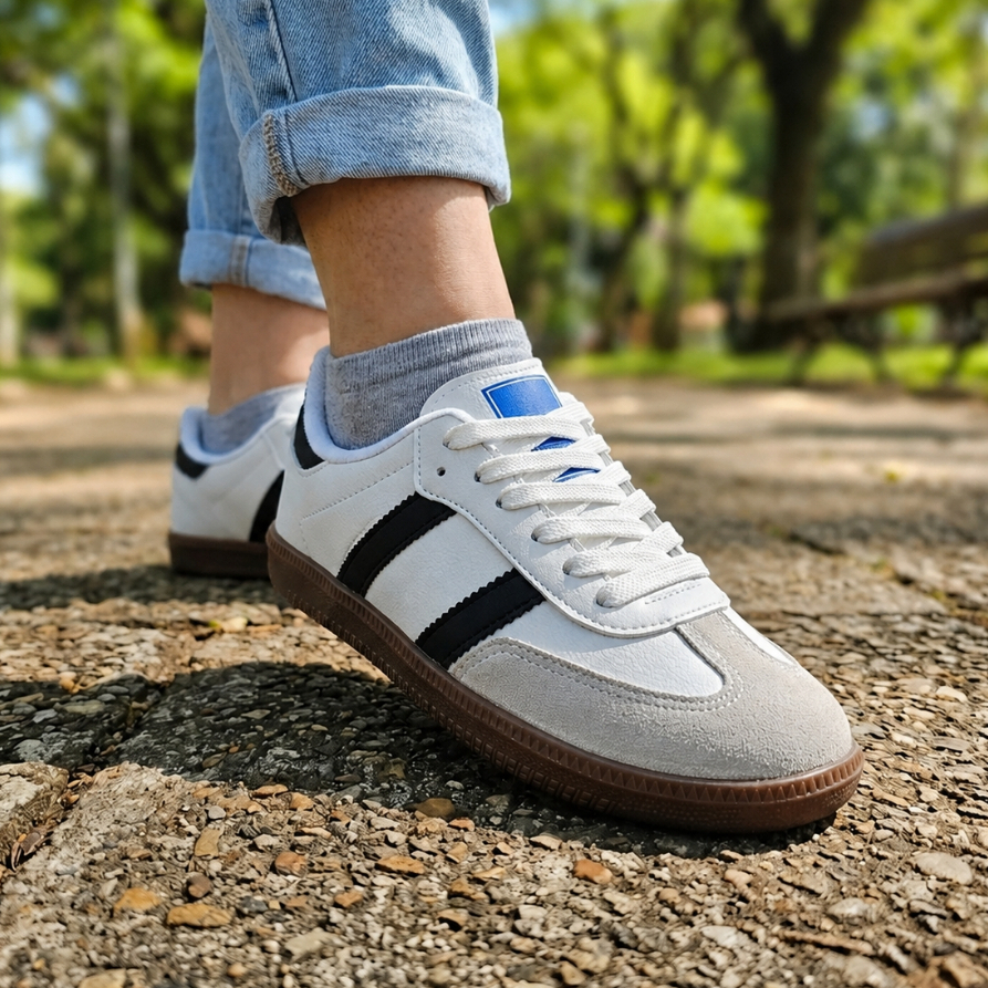 Tênis Feminino Casual Retrô Confortável Leve Dia a Dia Urbano