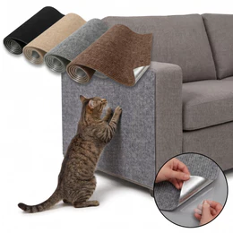 Arranhador Adesivo para Gatos 2 Metros | Protetor de Sofá Cama Móveis | Cola Resistente | Cortável