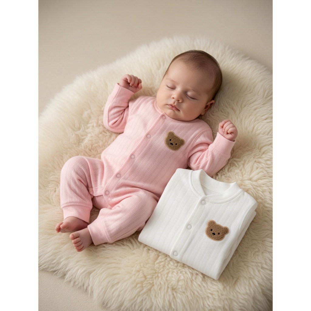 kit macacão bebê 2 unidades Acalanto