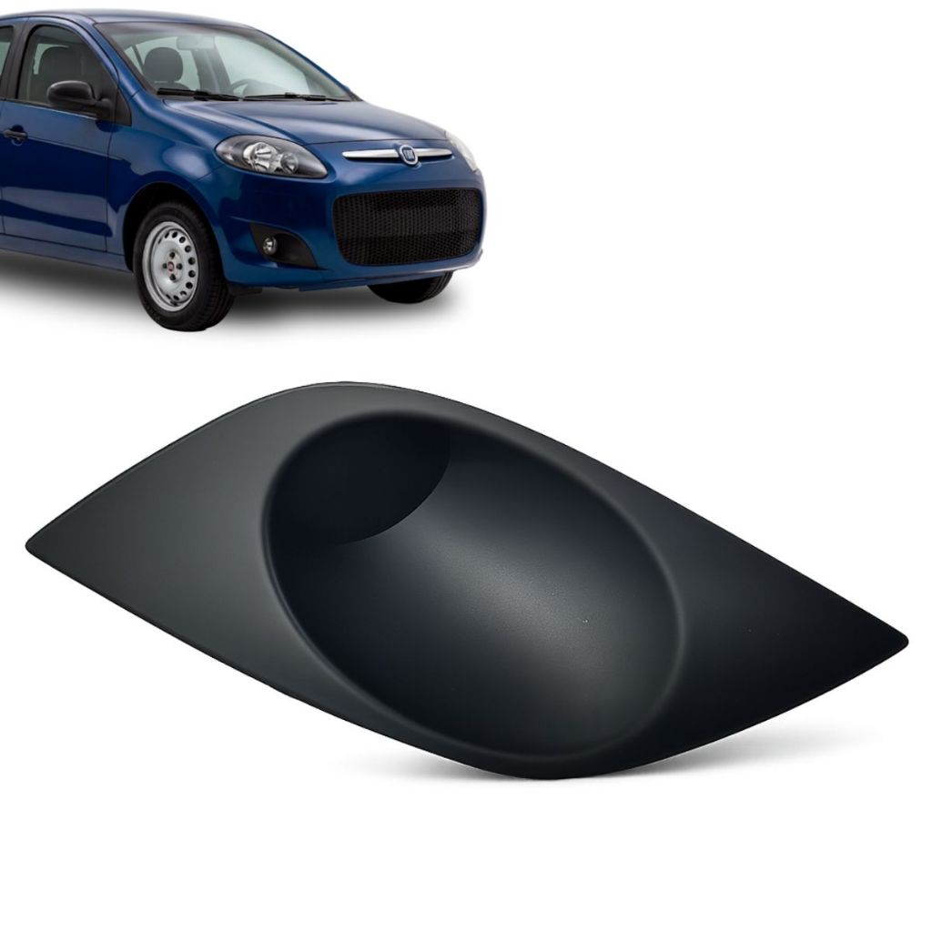 Par Moldura Grade Do Farol Milha Acabamento Para Fiat Palio Attractive 2012 Até 2018 Todos — imagem 2 de 2