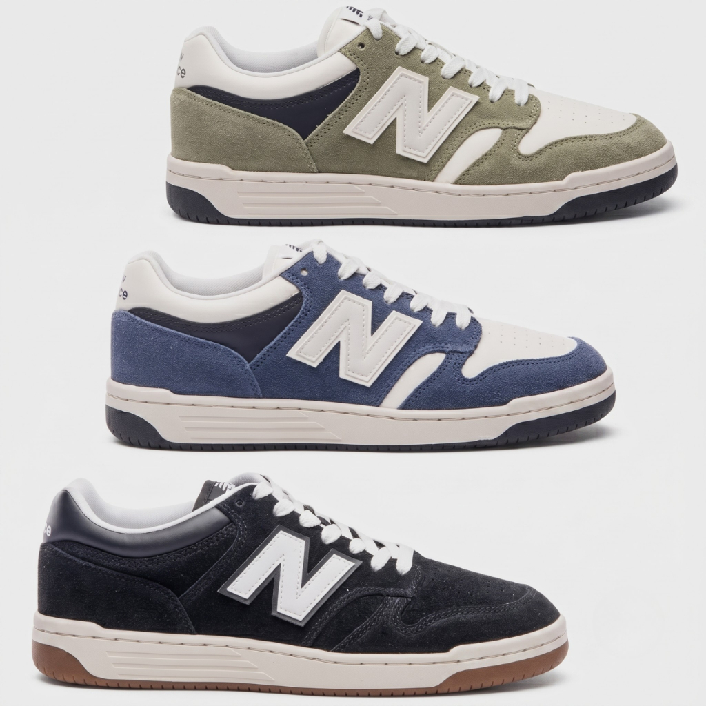Tênis Unisex New Balance 480 Low Sola Gum Original