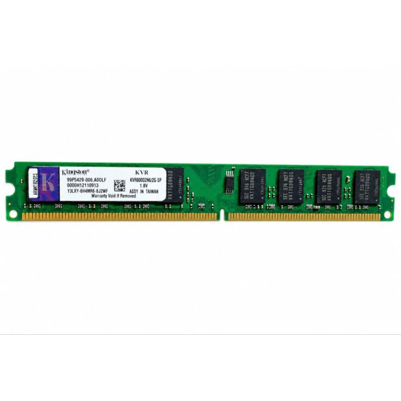 Memória RAM 2Gb DDR2 800Mhz Kingston para PC