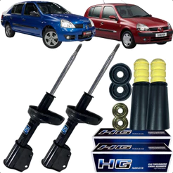 Kit Amortecedor Batente Coifa Coxim Dianteiro Clio 2000 2011