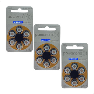 18 Pilhas Baterias 312 Pr41 Aparelho Auditivo Extra Power One