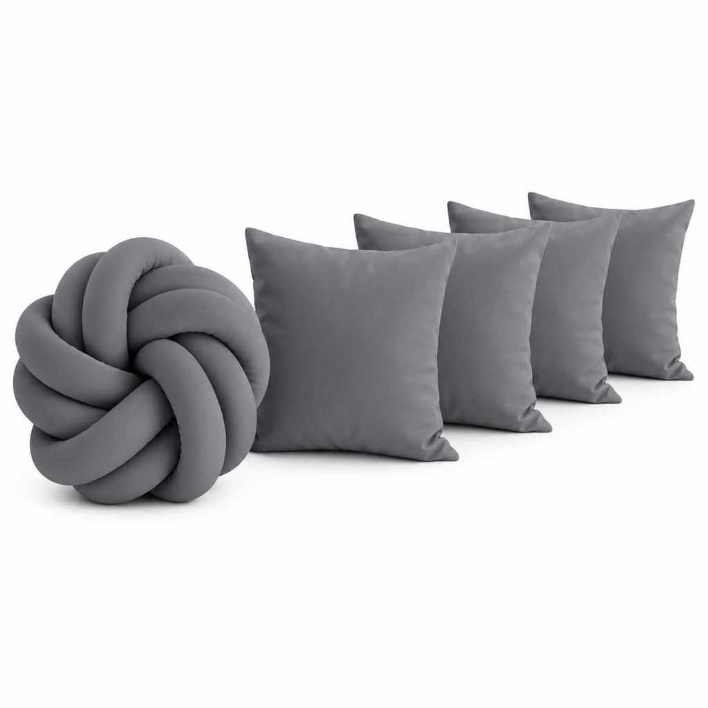 kit Almofadas 04 Unidades Cheias ou Somente as Capas Com Zíper 45x45cm Mais Nozinho Estrela — imagem 2 de 2