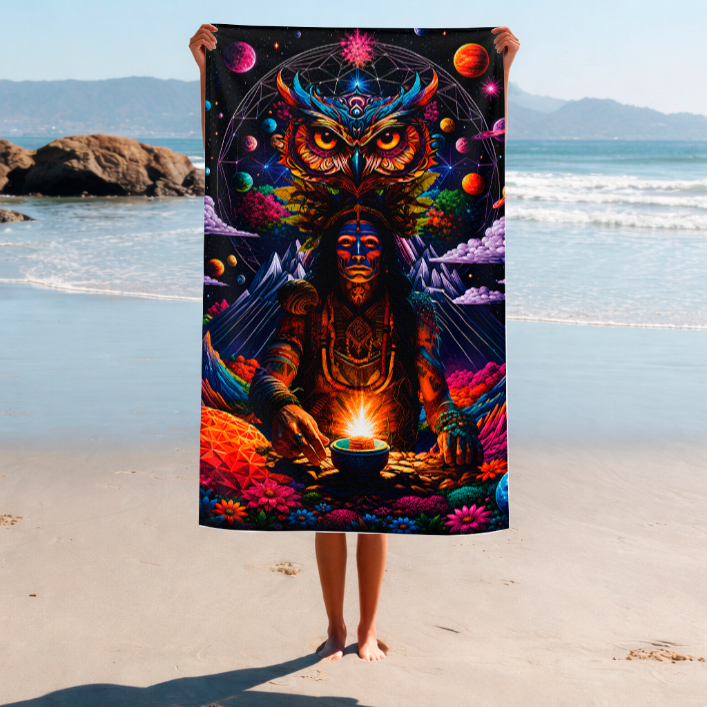 Pareo Canga de Praia Saída Piscina Psicodélica Rave Verao Tecido Premium Estampas Exclusivas