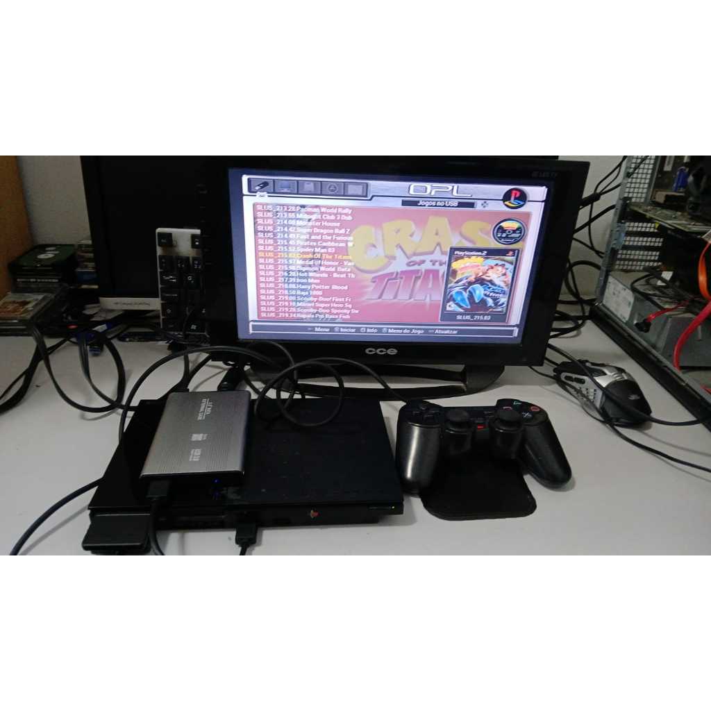 HD EXTERNO DE 1 TB PARA PLAYSTATION 2 COM MAIS 220 JOGOS (PROMOÇÃO, PROMOÇÃO, PROMOÇÃO ).