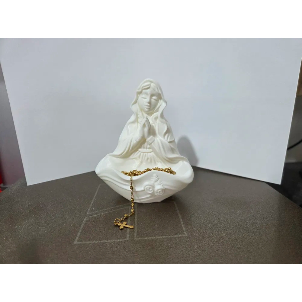 Imagem Nossa Senhora Virgem Maria Estátua Decoração Religiosa Presente Fé Católica - Impressão 3D