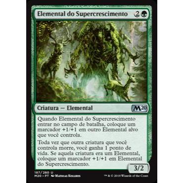 Elemental do Supercrescimento (Elemental / Vida) - - Magic The Gathering