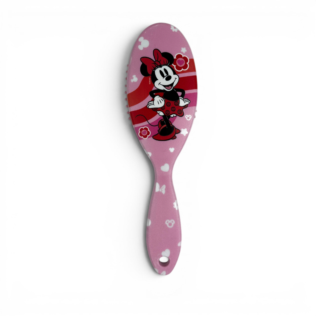 Escova De Cabelo Raquete Oval Profissional Disney Minnie