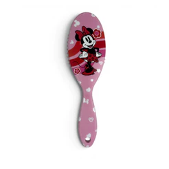Escova De Cabelo Raquete Oval Profissional Disney Minnie