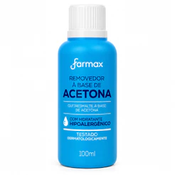 Removedor Esmalte Acetona Hidrata Unhas Cutículas Acetona Remove Rápido Hipoalergênico Com Glicerina 100ml