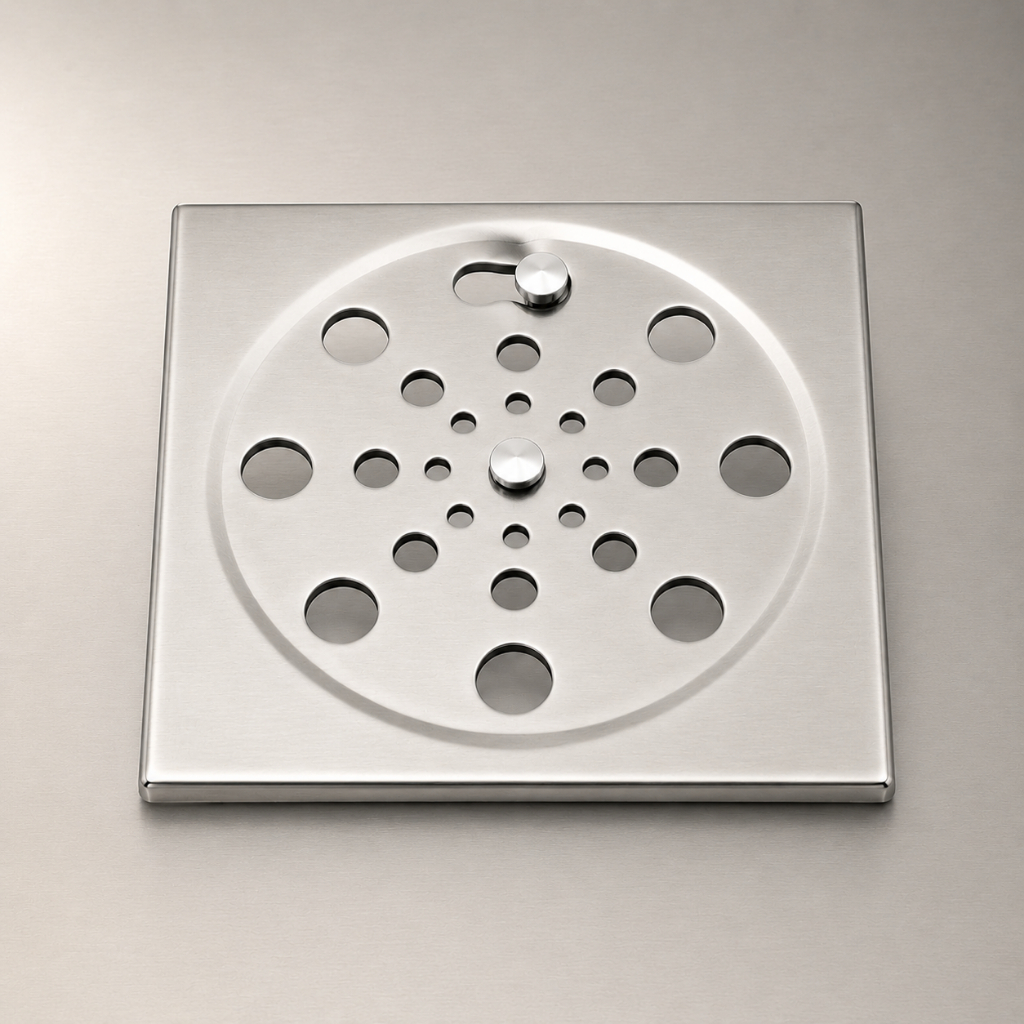 Ralo Grelha 15x15 cm Abre e Fecha em Aço Inox – 1 a 5 Unidades – Sem Caixilho