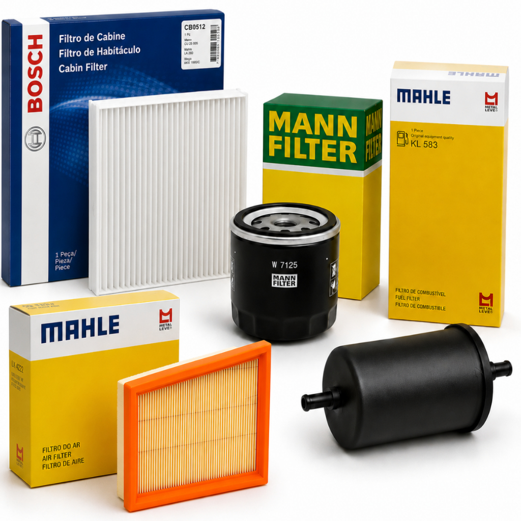 Kit Filtros Para Volkswagen Voyage Gol Saveiro Polo 2008 A 2016