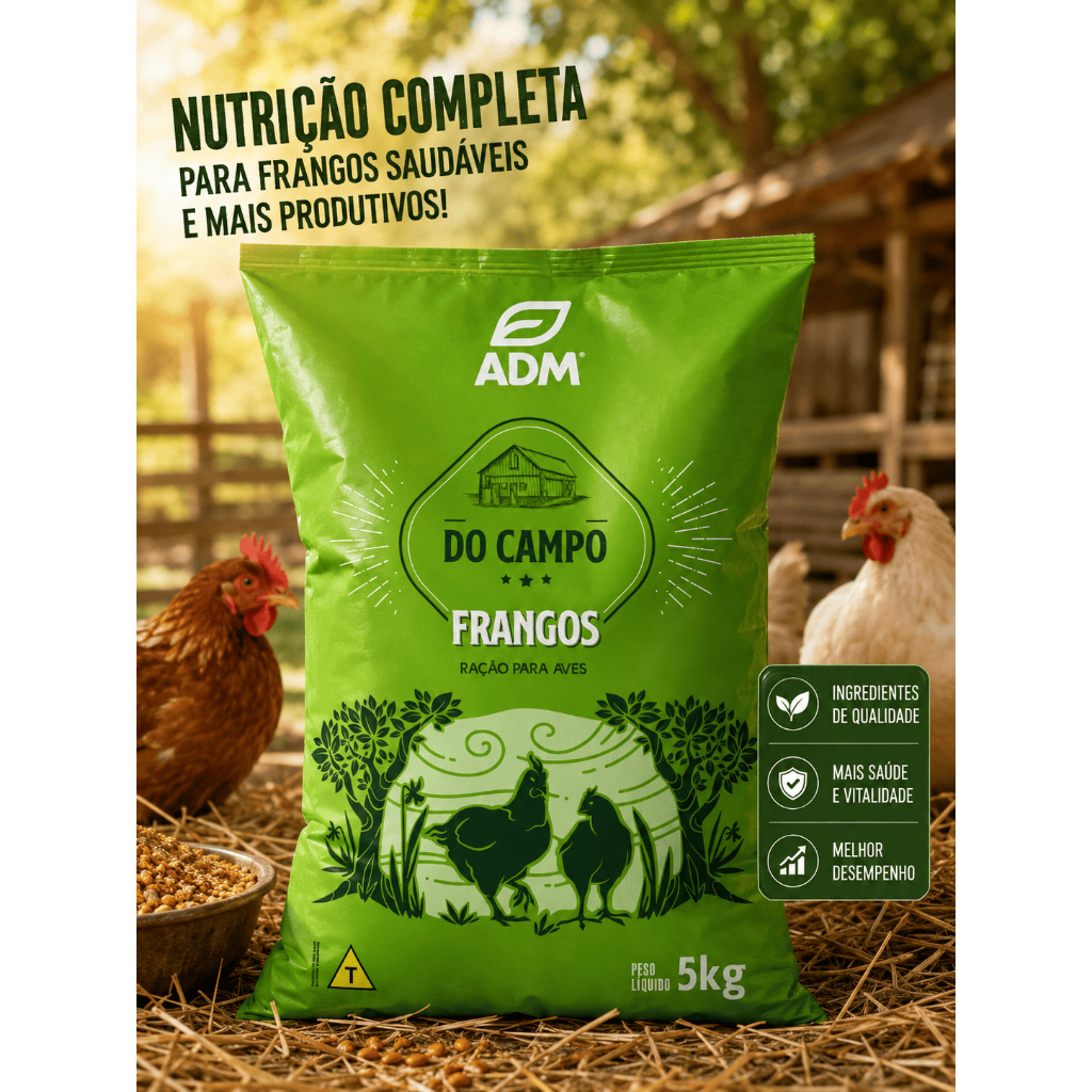 Ração para Frangos ADM Do Campo 5kg