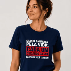 Camiseta GRANDE CAMPANHA Frase Engraçada Estampada Algodão Premium Casual Unissex