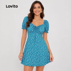 Lovito Vestido Casual Ditsy Floral para Mulheres DRB5BR078