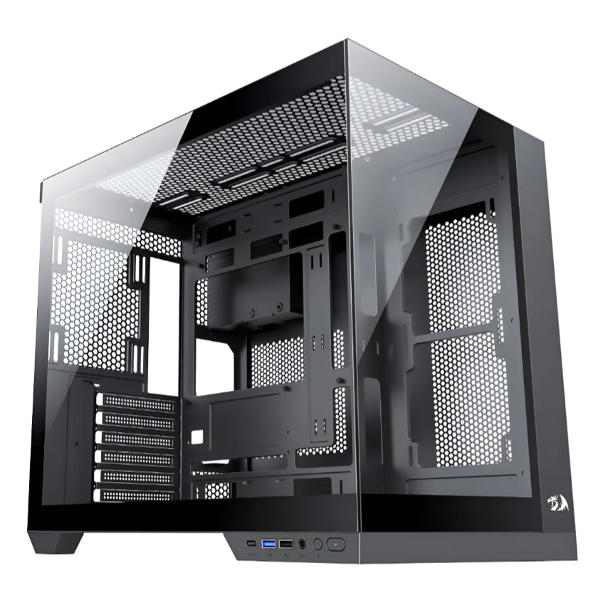 Gabinete Gamer Redragon Wideload Pro Ca-604b-pro Preto