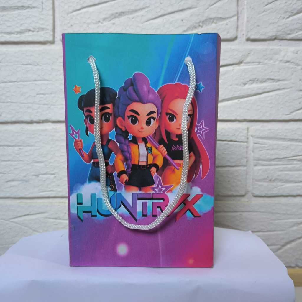 Sacola Personalizada GUERREIRAS DO K-POP KIDS  PEGUE E MONTE  Decoração Lembrancinhas  Aniversário Festa Infantil
