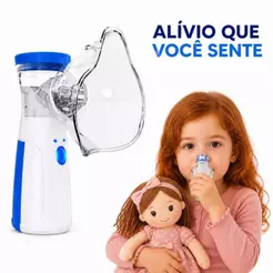 Inalador Ultrassônico Silencioso Portátil Adulto Infantil Prático Compacto Pratico Portatil Leve Uso
