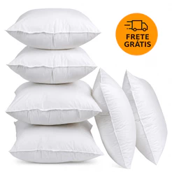 KIT COM ATÉ 10 ENCHIMENTOS DE ALMOFADAS REFIL 45X45 CM - ALMOFADAS MACIA E LAVAVÉL ENVIO IMEDIATO!!!