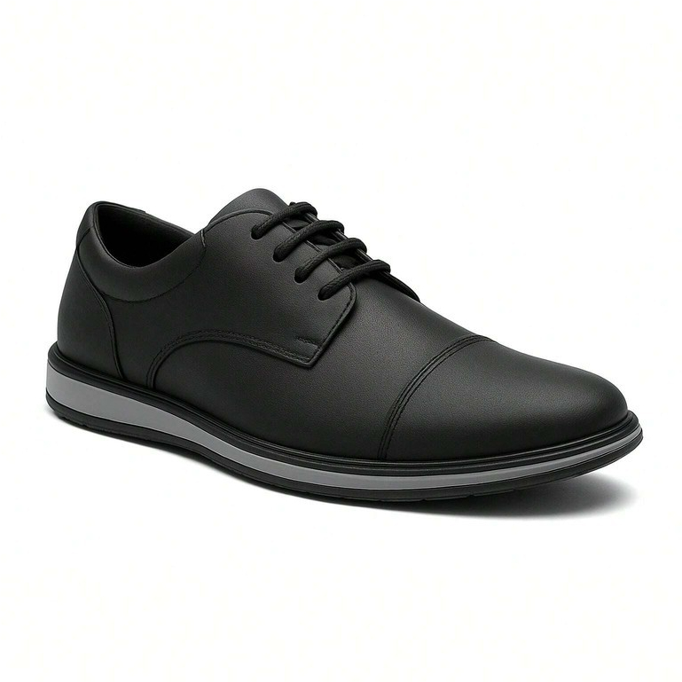 Sapato Masculino Casual Social Oxford Derby Moderno Confortável Atemporal Antiderrapante Luxuoso