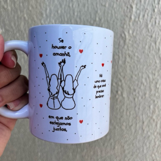 Caneca Personalizada com frase Presente para Amiga e Irmã   325ml