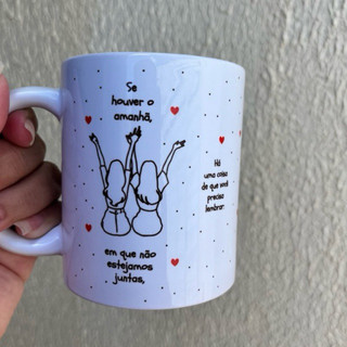 Caneca Personalizada com frase Presente para Amiga e Irmã   325ml