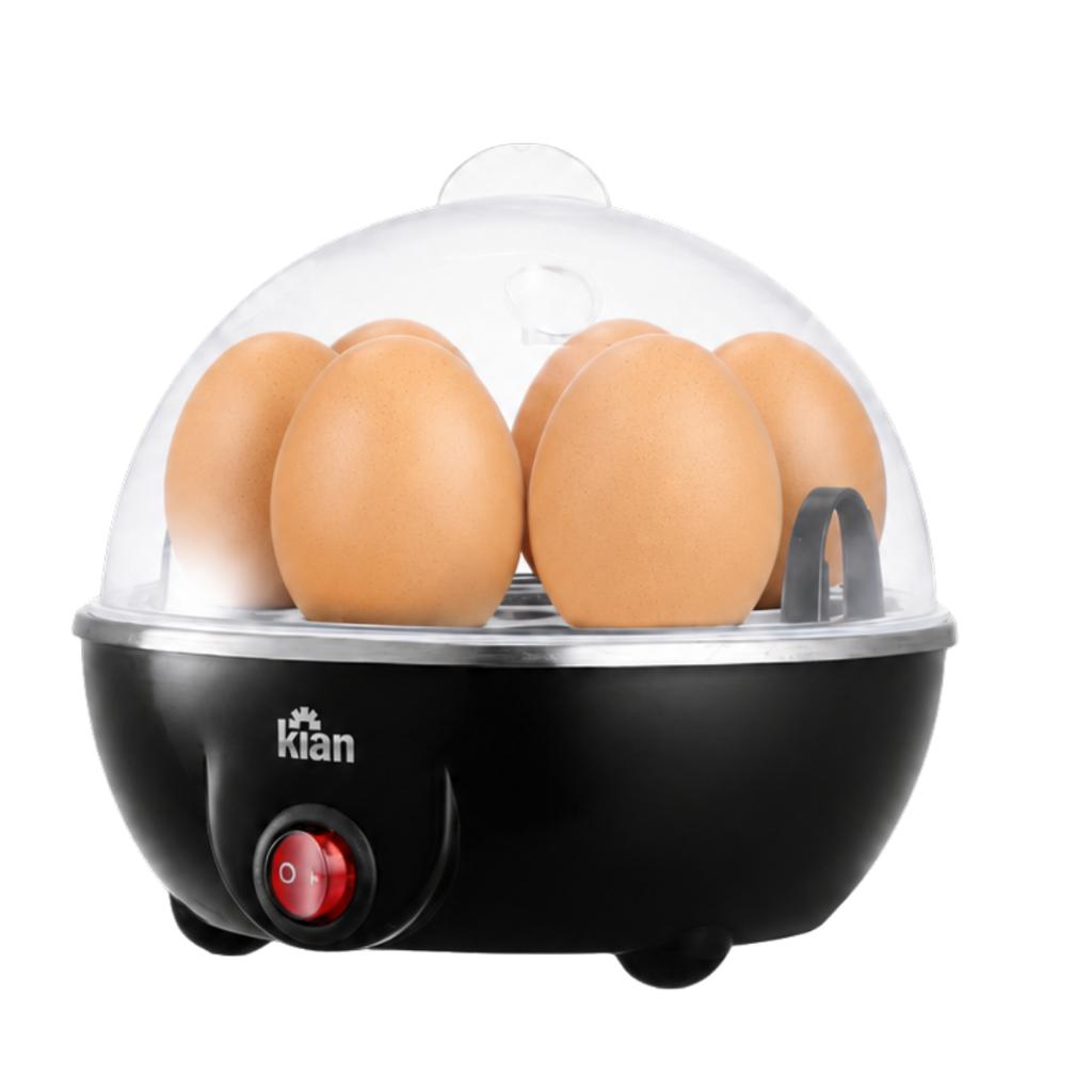 Cozedor De Ovos Kian A Vapor Elétrico Até 7 Ovos 127V 350W Preto