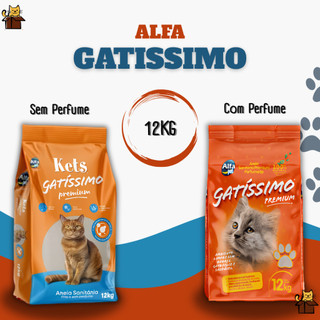 Areia Sanitária Higiênica Para Gatos Anti Odor Gatíssimo Pacote de 12kg