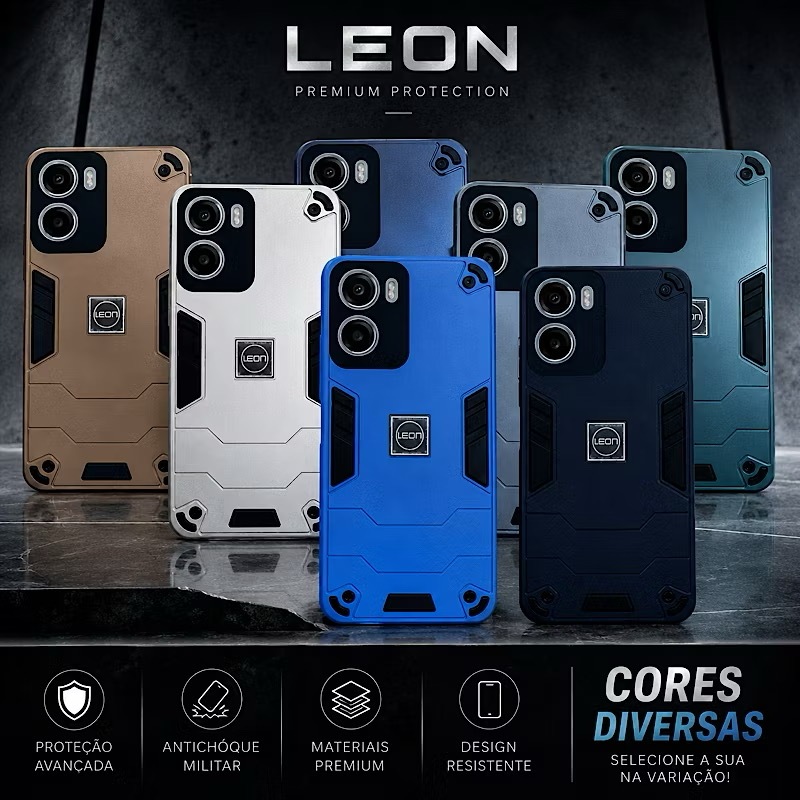 Capa 2 EM 1 Antichoque Militar Premium para Celular MOTOROLA EDGE 70 FUSION EDGE 70 EDGE 60 EDGE 50 EDGE 40 EDGE 30