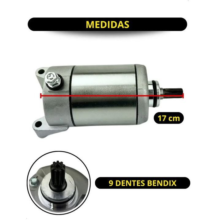 Motor Partida Arranque Cbx 200 Strada Nx 200 Xr 200 Crf 230 — imagem 2 de 2